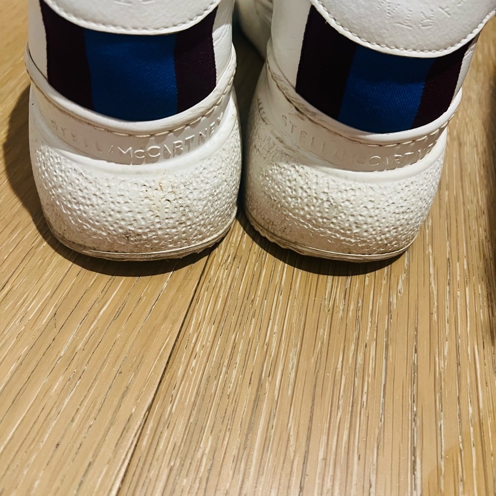 Stella Mccartney White Loop Lace-Up Sneakers